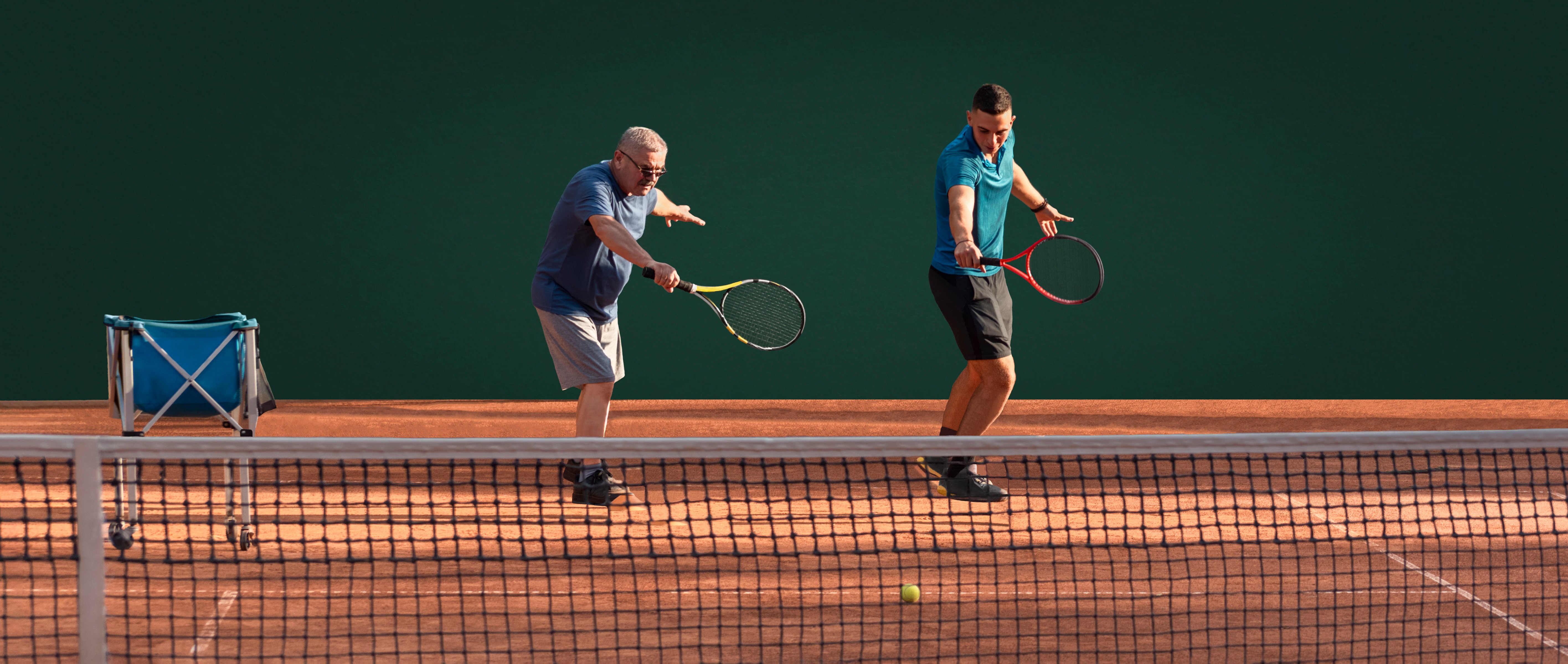 Adult tennis coaching